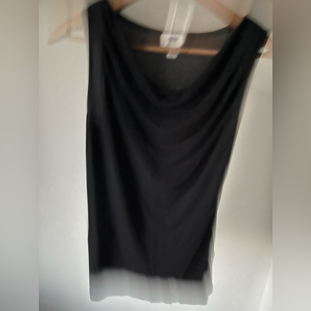 Sleeveless Cowl Neck Shirt
